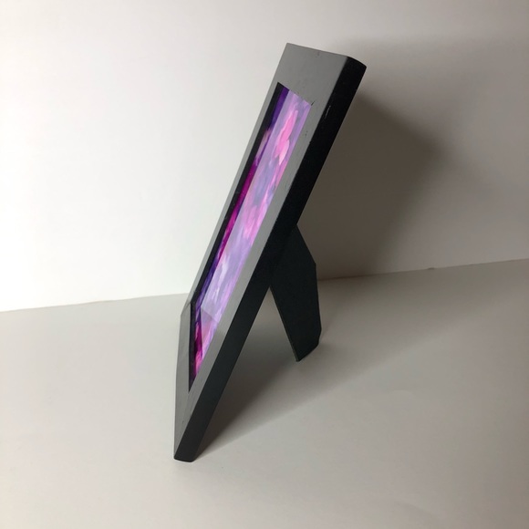 “Beauty in bloom” alcohol ink on glass 5x7 w frame - Picture 5 of 6